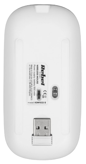 REBEL MYSZ OPTYCZNA KOM-1022S / WM-210 srebrna