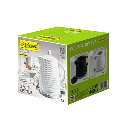 MAESTRO CZAJNIK MR-069 1,5L 1200W ceramiczny czarn