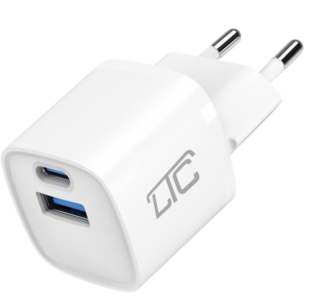 LTC ŁADOWARKA SIECIOWA 30W USB/USB-C LXQC-41