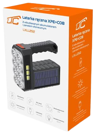 LTC LATARKA RĘCZNA SOLARNA LXLL-252 5W AK.1200MA