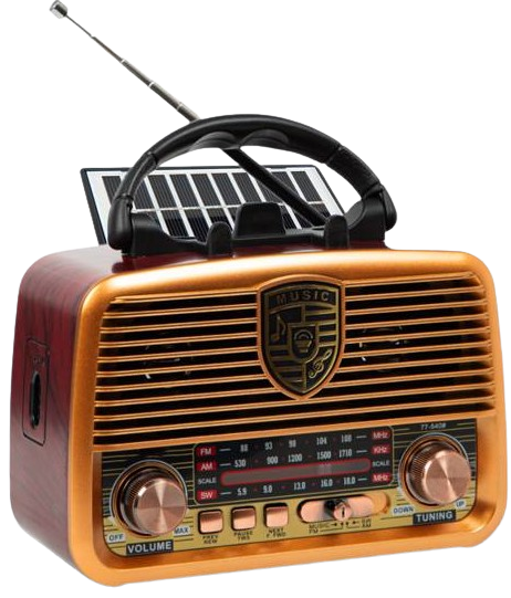 RADIO PRZENOŚNE SOLARNE BLUETOOTH RXBT-1110SP/SG