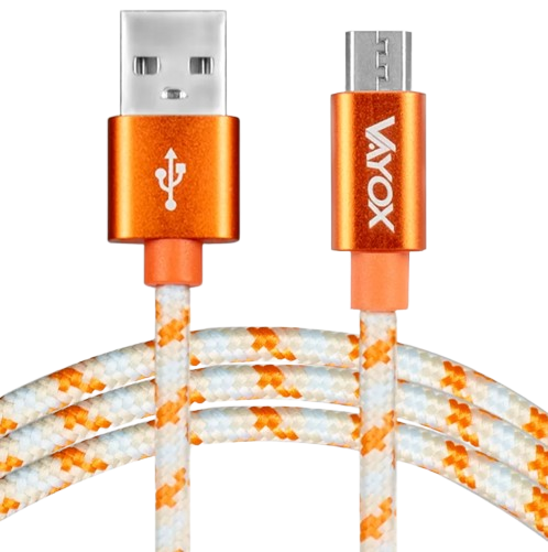VAYOX KABEL USB-micro USB 1,5m VA-0145 pomarańcz