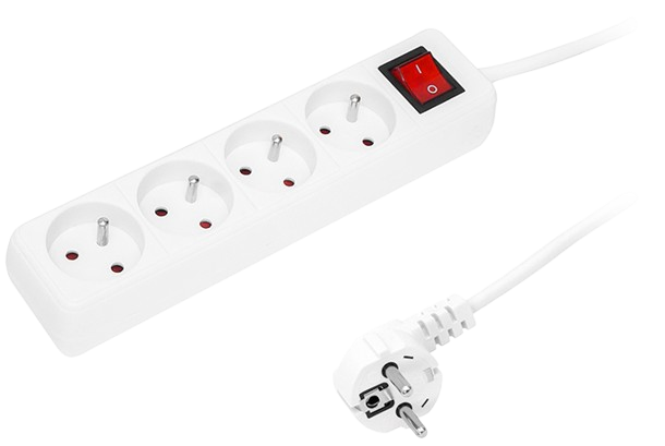 BLOW PRZEDŁUŻACZ PR-470WSP 5m 4gn WŁ. 98-736 biały