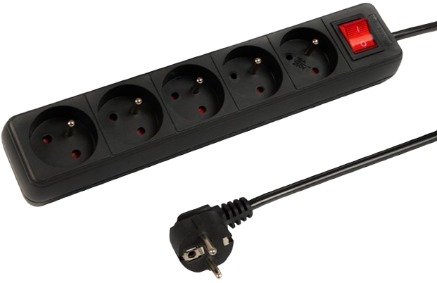 BLOW PRZEDŁUŻACZ PR-570WSP 5m 5gn WŁ. 98-749 czarn