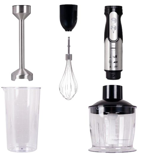 ELDOM BLENDER BL-250 1200W rozdr trzep kubek INOX