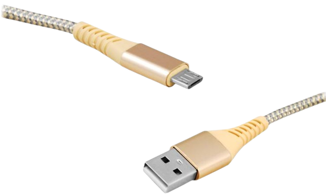 LTC KABEL USB-micro USB LX-8574G 2m złoty