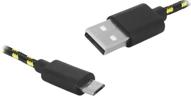LTC KABEL USB-micro USB LX-8493 1m oplot czarny