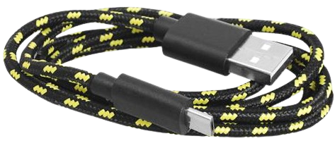 LTC KABEL USB-micro USB LX-8493 1m oplot czarny