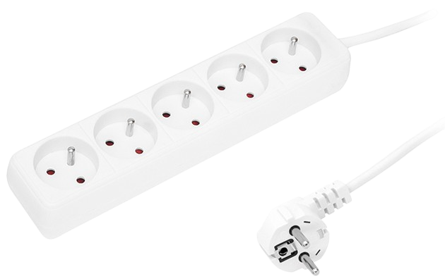 BLOW PRZEDŁUŻACZ PR-570P 5m 5gn 98-719 biały