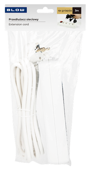 BLOW PRZEDŁUŻACZ PR-470P 5,0m 4gn 98-716 biały