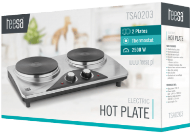 TEESA KUCHENKA ELEKTRYCZNA TSA-0203 2500W 2-płytow