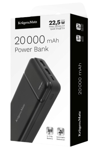 KRUGER&MATZ POWERBANK 20000 mAh KM-0906-1