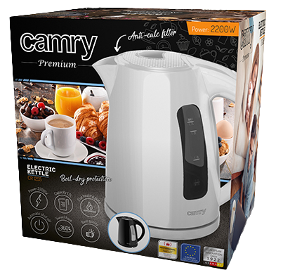 CAMRY CZAJNIK CR-1255 1,7L 2000W biały