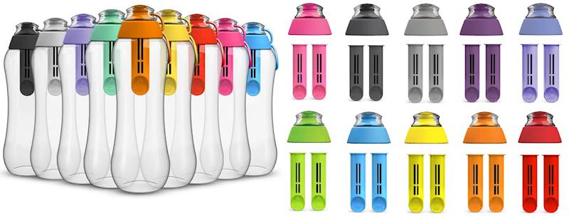 DAFI butelka 0,3L + 1 filtr, różowa