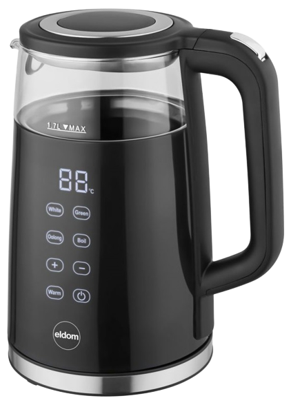 ELDOM CZAJNIK C-530 1,7L 2200W szklany wyś.sterowa
