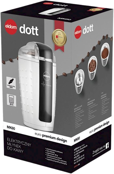ELDOM MŁYNEK DO KAWY MK-60 biały