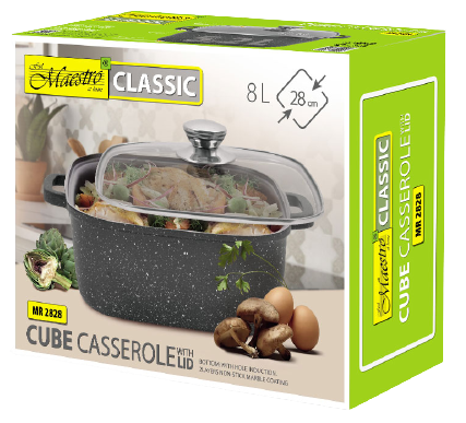 MAESTRO GARNEK Z POKRYWKĄ MR-2828 8,0L kwadratowy