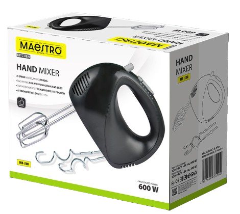 MAESTRO MIKSER RĘCZNY MR-500 600W czarny