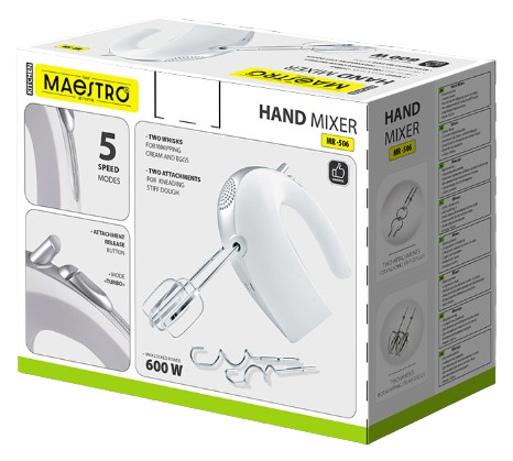 MAESTRO MIKSER RĘCZNY MR-506 600W biały