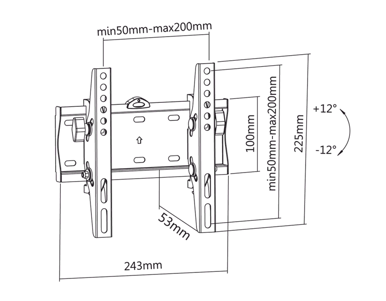 CABLETECH UCHWYT TV UCH-0192 23-42" regulacja