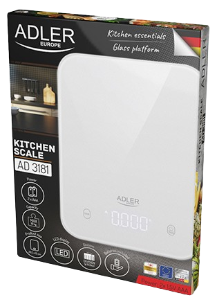 ADLER WAGA KUCHENNA AD-3181 biała