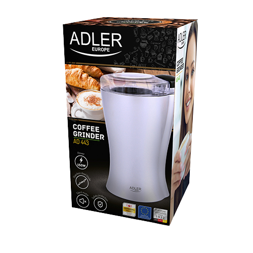 ADLER MŁYNEK DO KAWY AD-443 srebrny