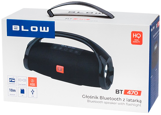 BLOW GŁOŚNIK BLUETOOTH BT-470 Z LATARKĄ 30-327