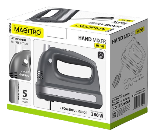 MAESTRO MIKSER RĘCZNY MR-501 500W grafit