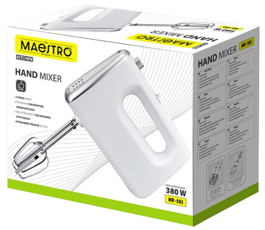 MAESTRO MIKSER RĘCZNY MR-503 500W biały