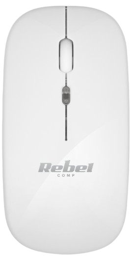 REBEL MYSZ BEZPRZEWODOWA KOM-1022W biała