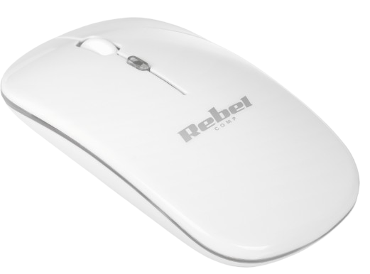 REBEL MYSZ BEZPRZEWODOWA KOM-1022W biała