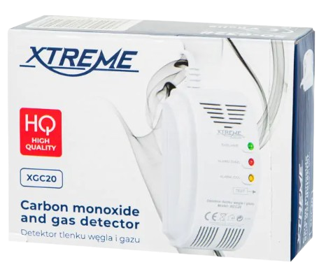 DETEKTOR CZUJNIK CZADU I GAZU XGC-20 230V 50-632