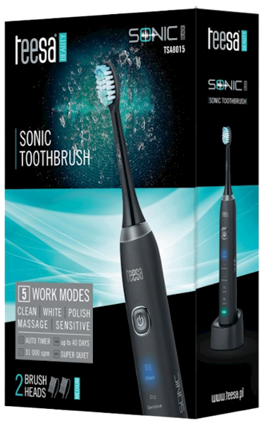 TEESA SZCZOTECZKA SONICZNA TSA-8015 czarna