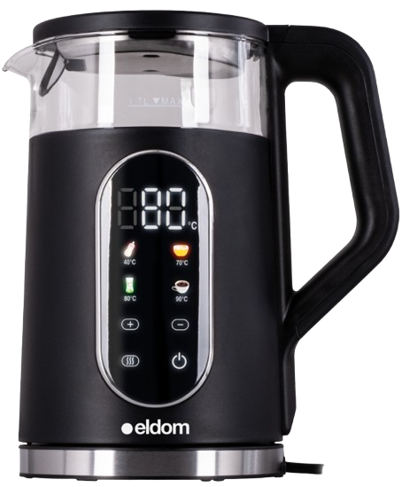 ELDOM CZAJNIK C-560 1,7L 2200W szklany reg.temp.