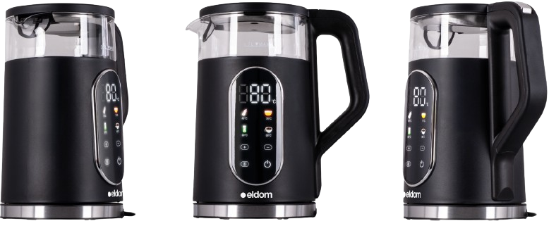 ELDOM CZAJNIK C-560 1,7L 2200W szklany reg.temp.