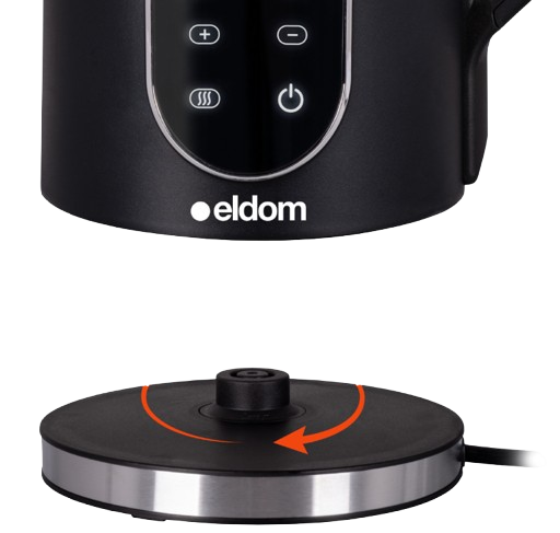 ELDOM CZAJNIK C-560 1,7L 2200W szklany reg.temp.