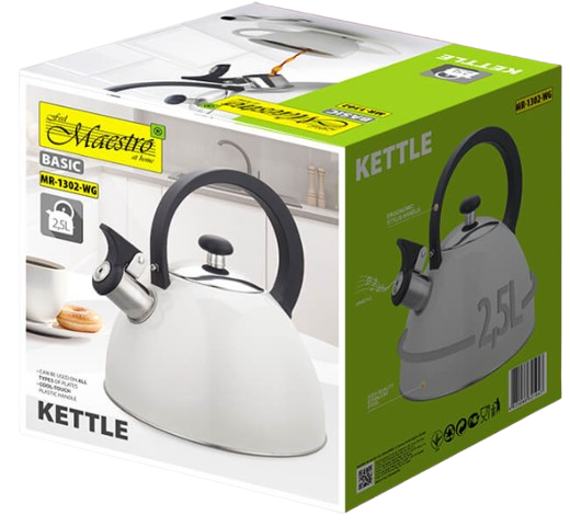 MAESTRO CZAJNIK MR-1302-WG 2,5L biały