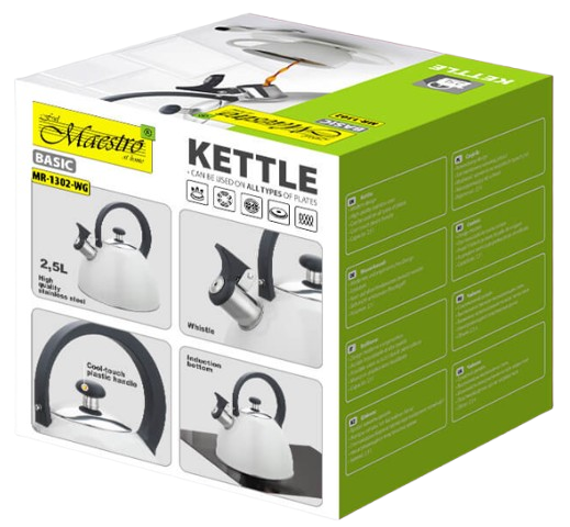 MAESTRO CZAJNIK MR-1302-WG 2,5L biały