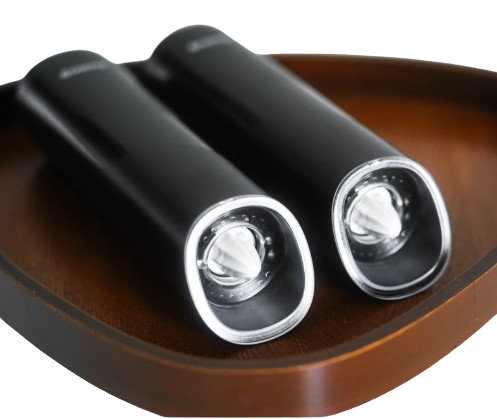 HUSLOG ZESTAW 2 MŁYNKÓW SÓL-PIEPRZ HUS-1036 czarne