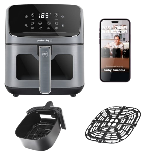 ELDOM FRYTOWNICA FR-45 1500W 4,2L okno, beztłuszczowa