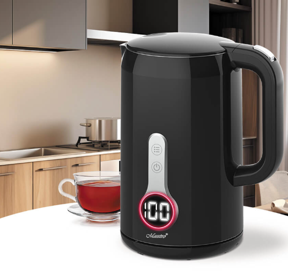 MAESTRO CZAJNIK MR-025 1,7L 2200W czarny INOX temp