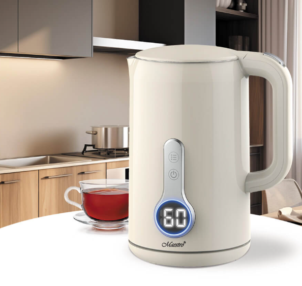 MAESTRO CZAJNIK MR-025 1,7L 2200W ivory INOX temp.