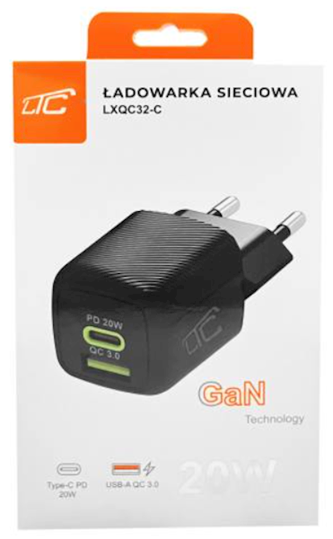 LTC ŁADOWARKA SIECIOWA LXQC-32C 20W USB,USB-C