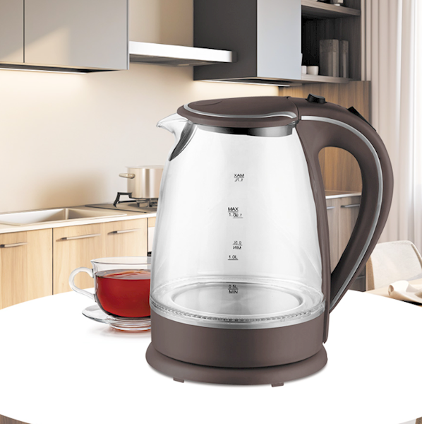 MAESTRO CZAJNIK MR-064 1,7L 2000W szklany, brązowy