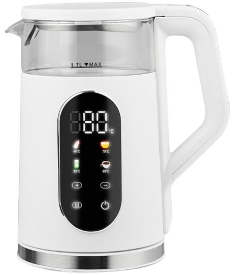 MAESTRO CZAJNIK MR-023 1,7L 2200W szklany reg biał