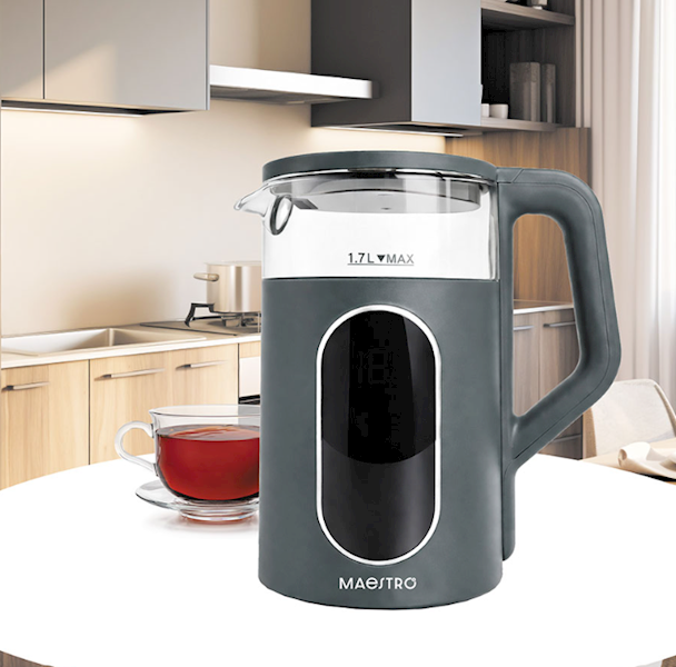MAESTRO CZAJNIK MR-023 1,7L 2200W szklany reg ziel
