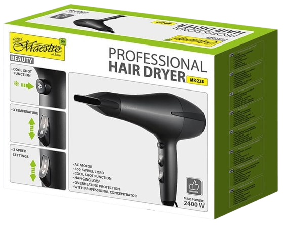 MAESTRO SUSZARKA MR-223 2400W silnik AC czarna