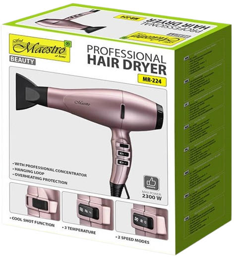 MAESTRO SUSZARKA MR-224 2300W silnik AC różowa