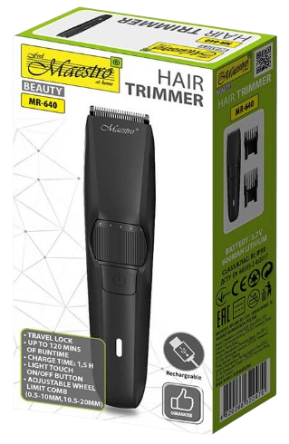 MAESTRO STRZYŻARKA TRYMER MR-640 USB 600mAh 120min