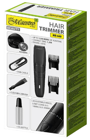 MAESTRO STRZYŻARKA TRYMER MR-640 USB 600mAh 120min